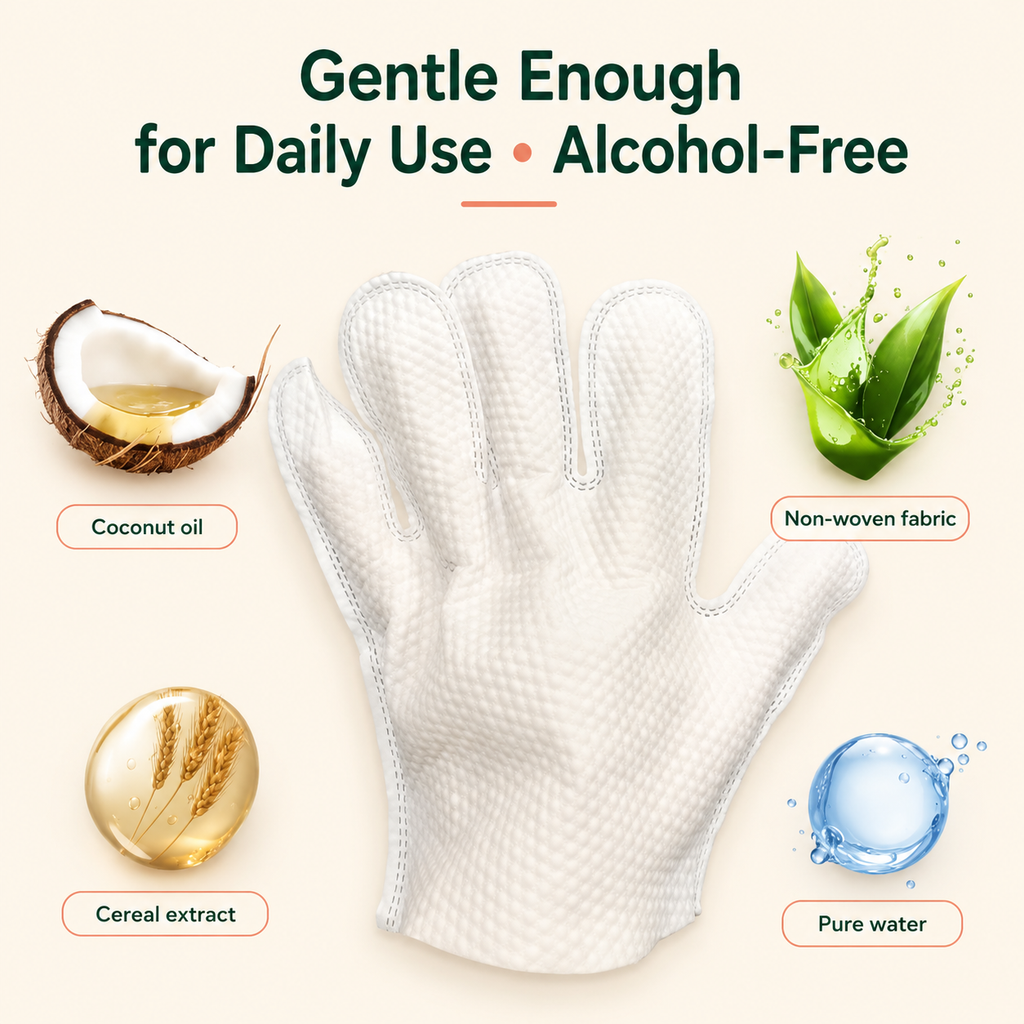 PawSwipe No-Rinse Pet Grooming Glove Wipes