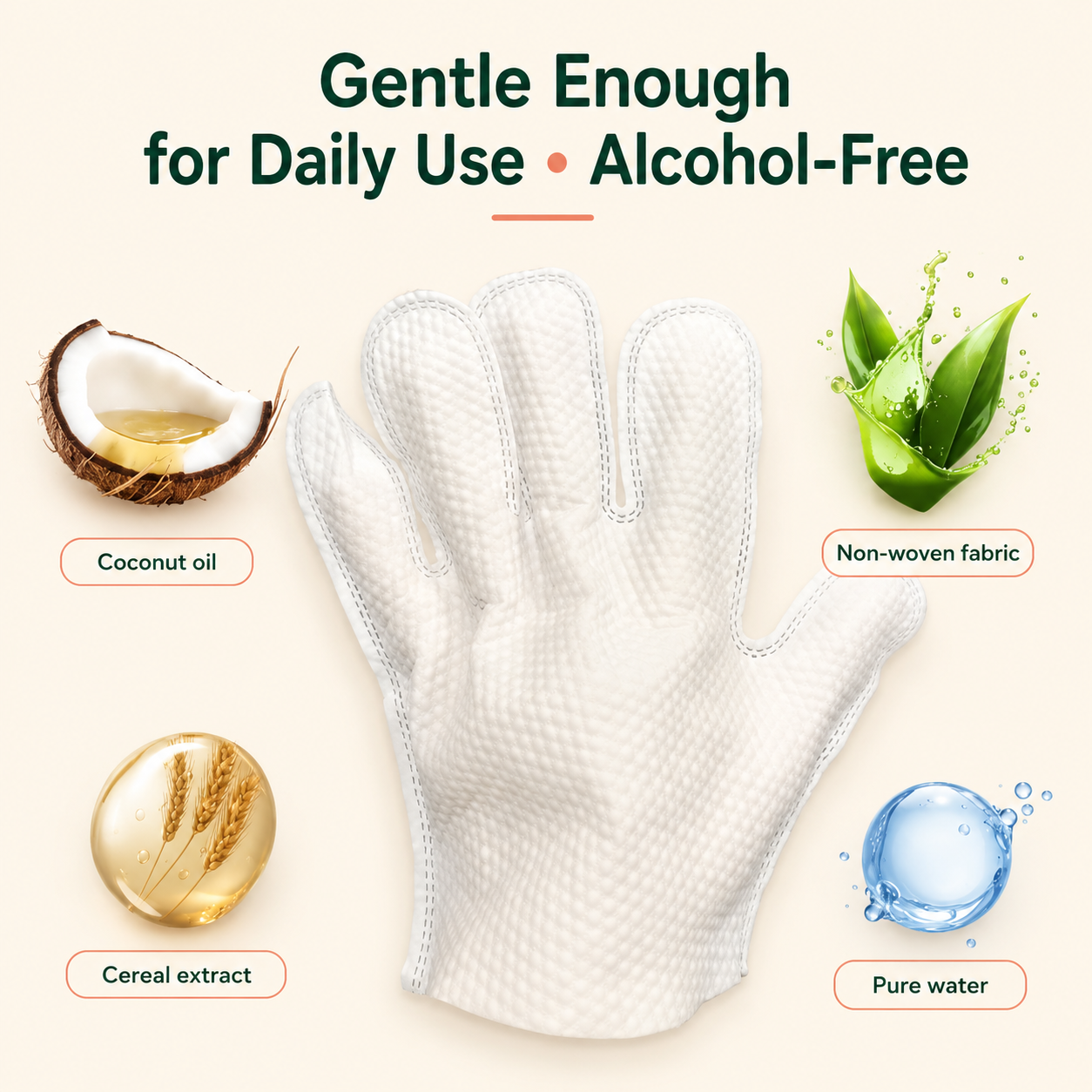 PawSwipe No-Rinse Pet Grooming Glove Wipes